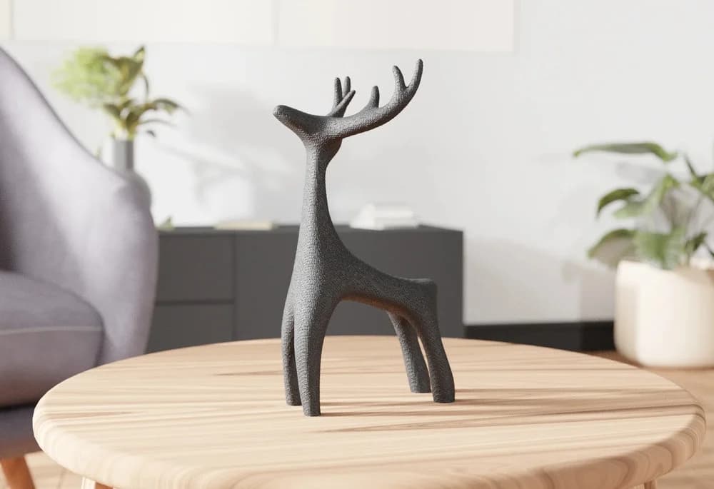 Minimalist Deer Sculpture