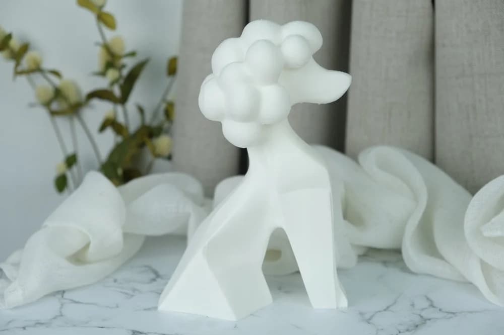 Modern Poodle Sculpture