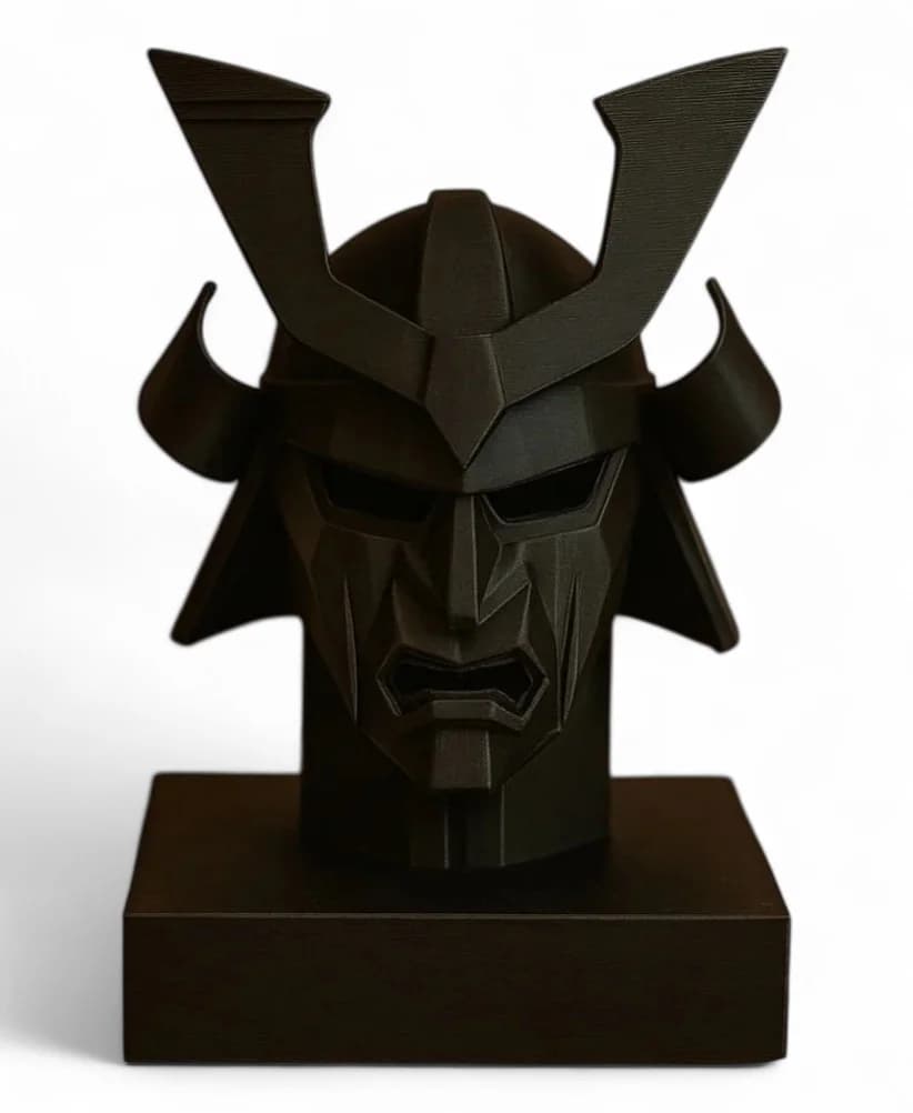 Samurai Mask Sculpture