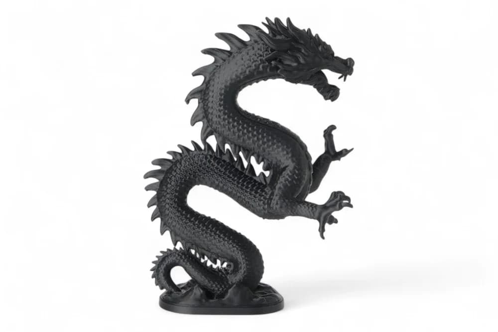 Shadowfire Dragon Sculpture