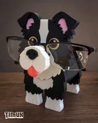 Border Collie Gözlük Tutacağı - Küçük görsel 2