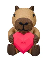 Capybara Kalp - Küçük görsel 1