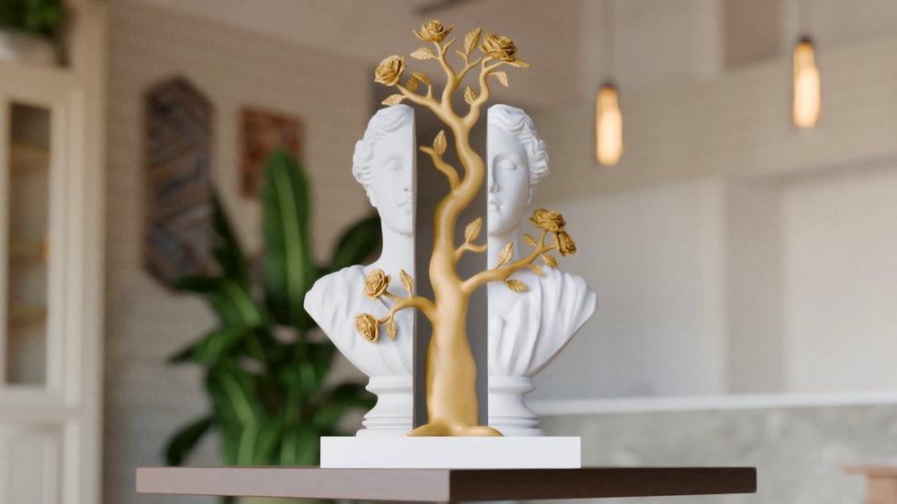 Blooming Duality Sculpture - 1