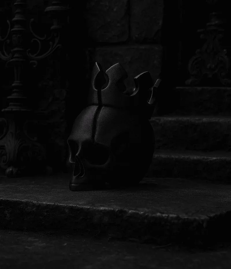 Crowned Skull Sculpture - 1