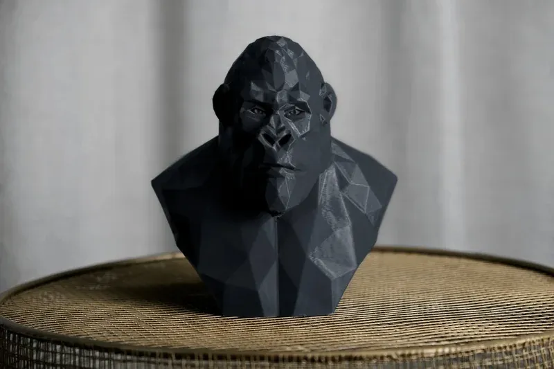Geometric Gorilla Sculpture - 1