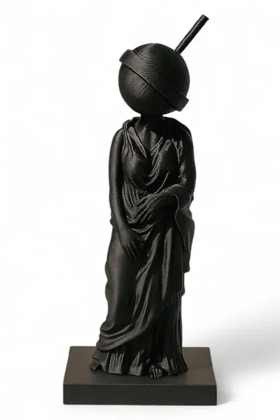 Lollipop Head Statue