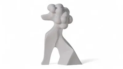 Modern Poodle Sculpture