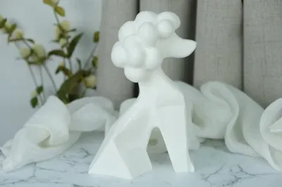 Modern Poodle Sculpture - 1