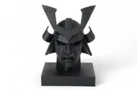 Samurai Mask Sculpture - Küçük görsel 2