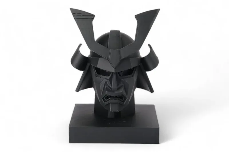 Samurai Mask Sculpture - 1