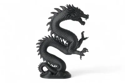 Shadowfire Dragon Sculpture