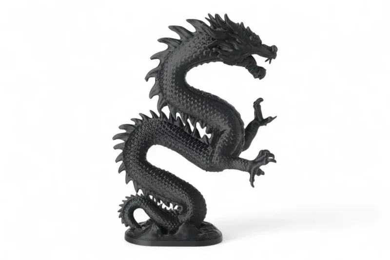Shadowfire Dragon Sculpture